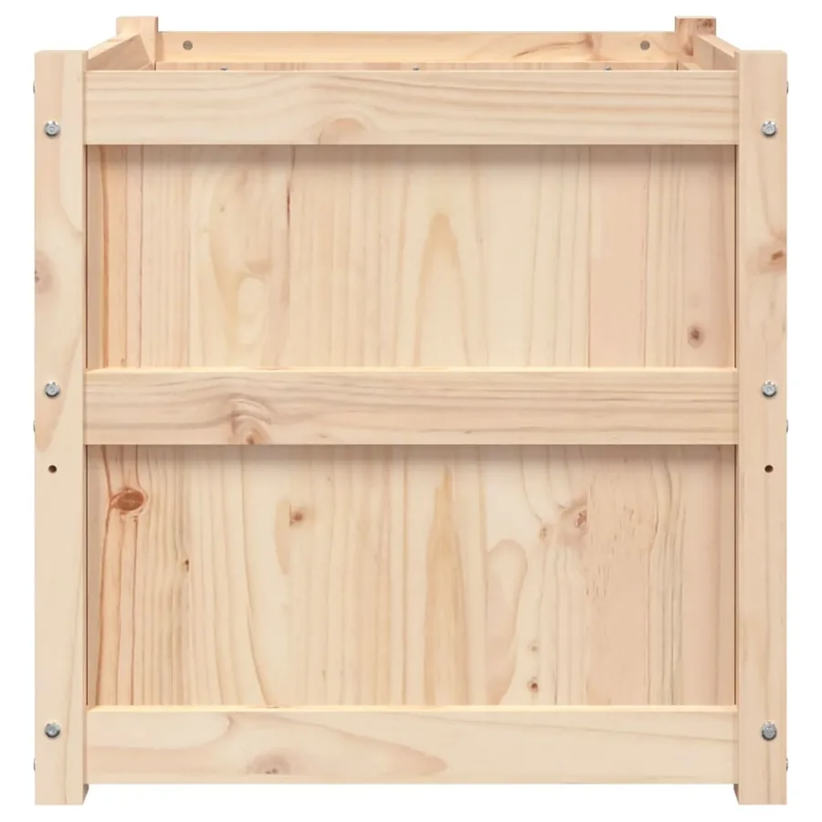 Jardinière d'extérieur 60x60x60 cm bois de pin massif - 6