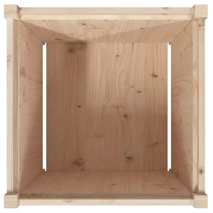 Jardinière d'extérieur 60x60x60 cm bois de pin massif - 8