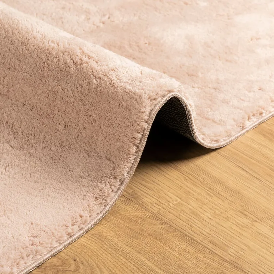 Tapis HUARTE à poils courts doux lavable rouge clair 200x280 cm - 6
