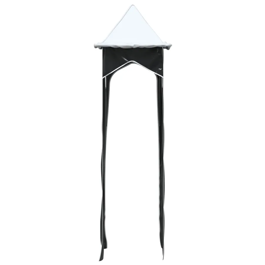 Rideaux pour lit mezzanine avec tunnel et tour blanc et noir - 15