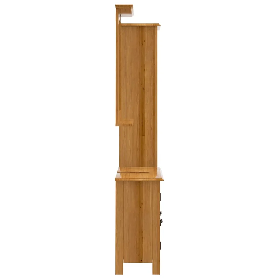 Ensemble de meubles de salle de bain 3 pcs bois de pin massif - 6