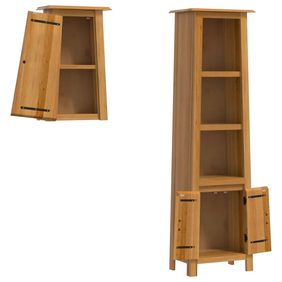 Ensemble de meubles de salle de bain 2 pcs bois de pin massif - 4