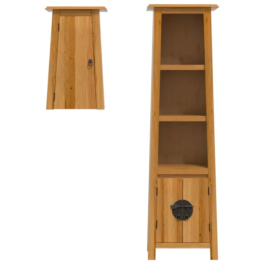 Ensemble de meubles de salle de bain 2 pcs bois de pin massif - 5