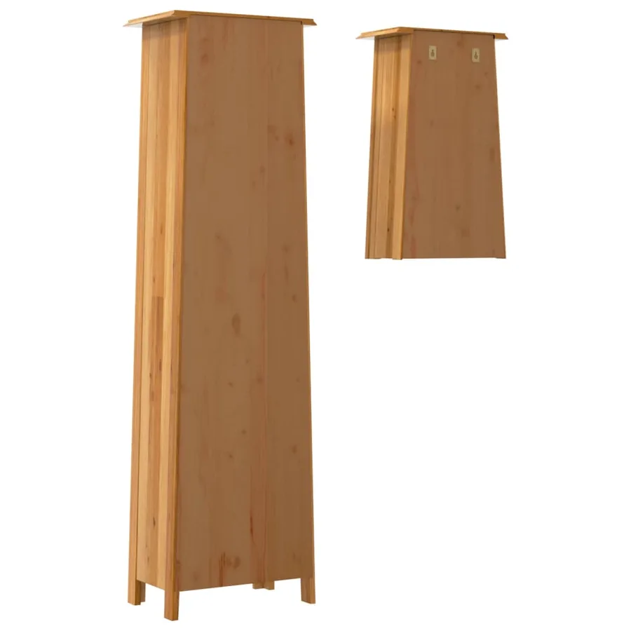 Ensemble de meubles de salle de bain 2 pcs bois de pin massif - 7