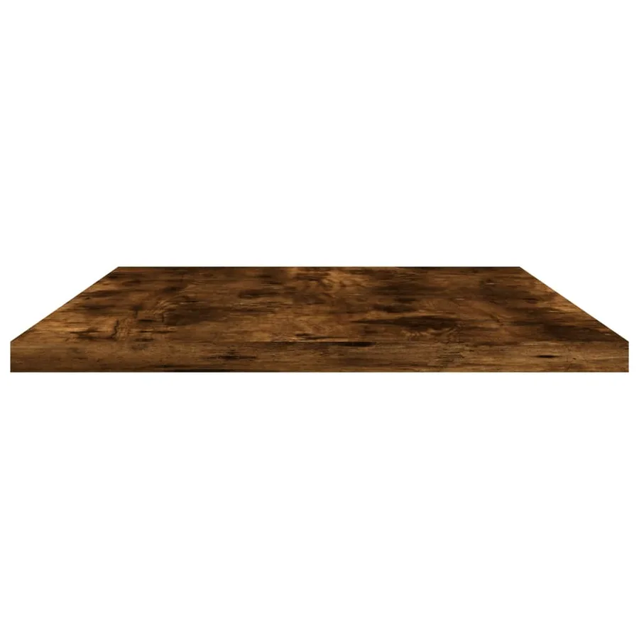 Étagères murales 4 pcs chêne fumé 60x20x1,5cm bois d'ingénierie - 5