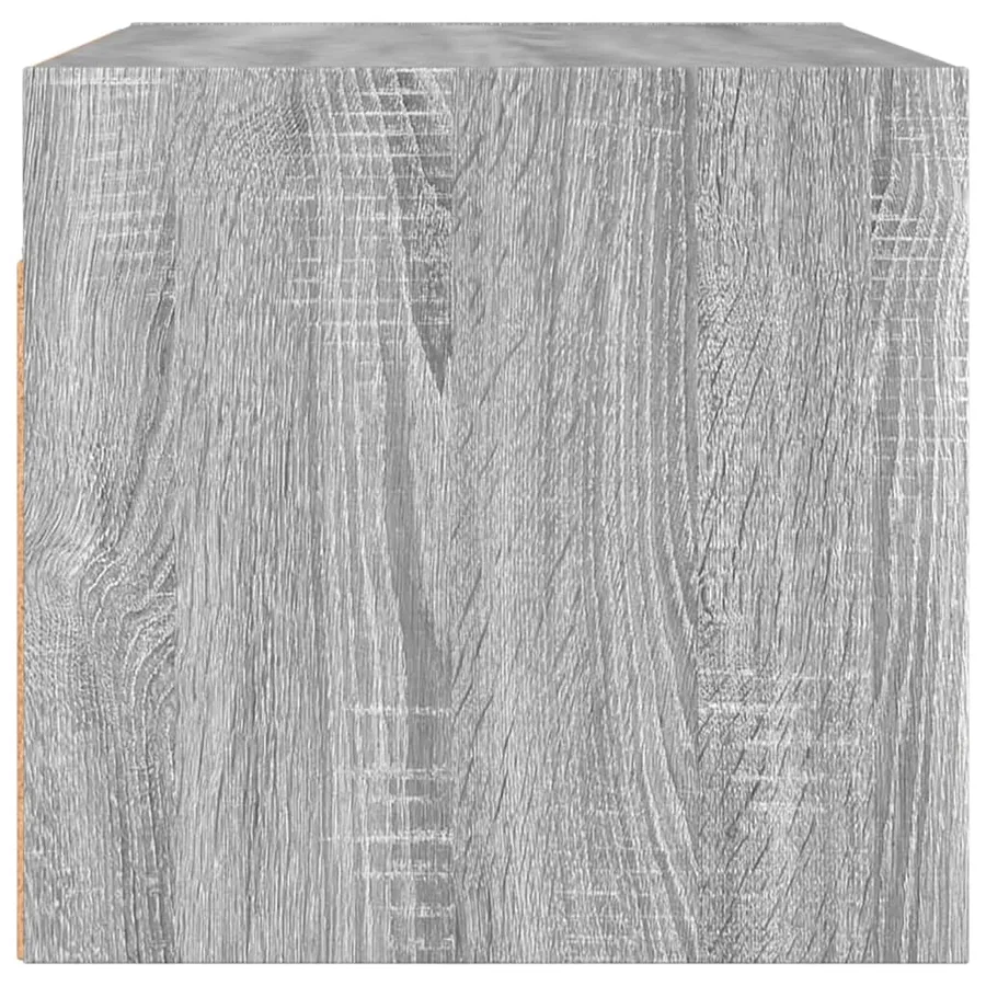 Armoire murale avec portes en verre sonoma gris 68,5x37x35 cm - 7