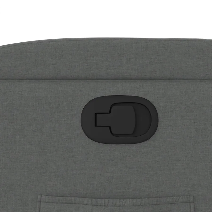 Fauteuil inclinable en tissu gris foncé - 9