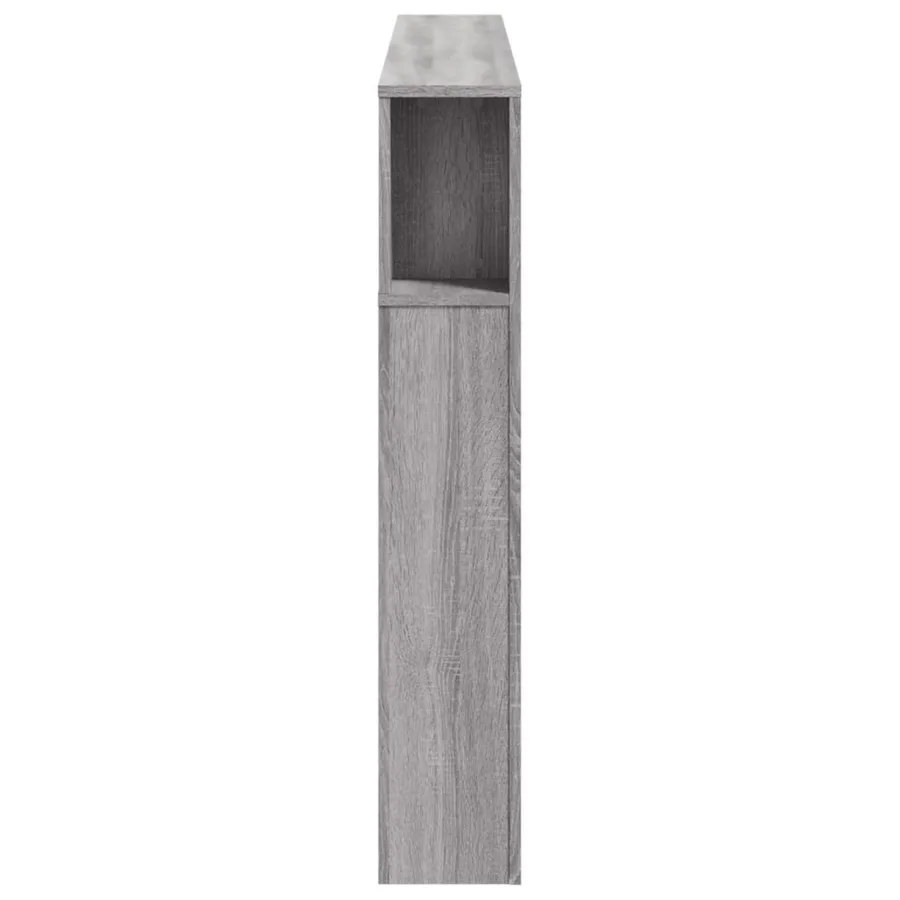 Tête de lit à LED sonoma gris 160x18,5x103,5 cm bois ingénierie - 7