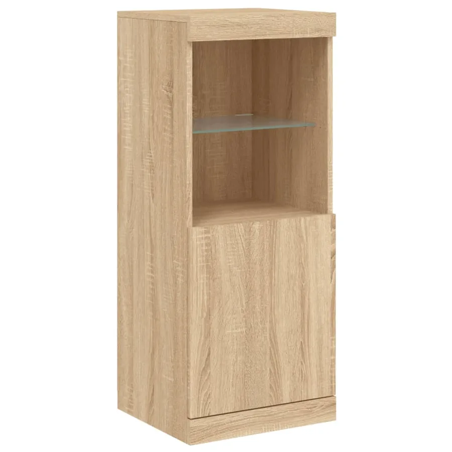 Buffet avec lumières LED chêne sonoma 41x37x100 cm - 5