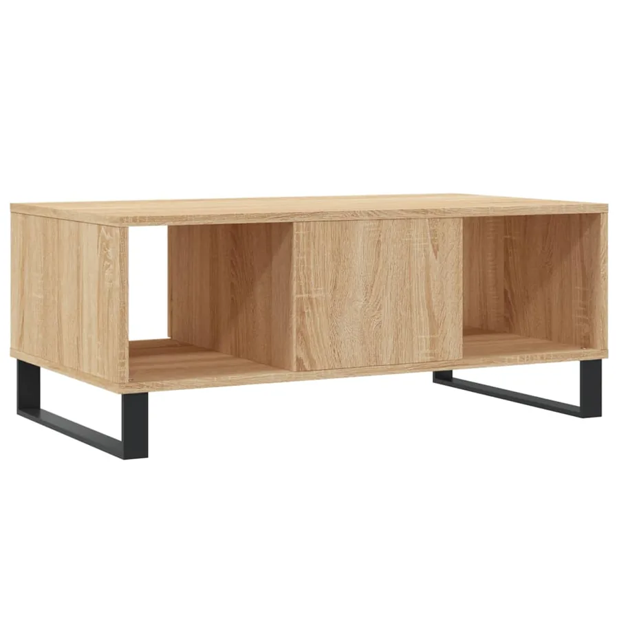 Table basse Chêne sonoma 90x50x36,5 cm Bois d'ingénierie - 8