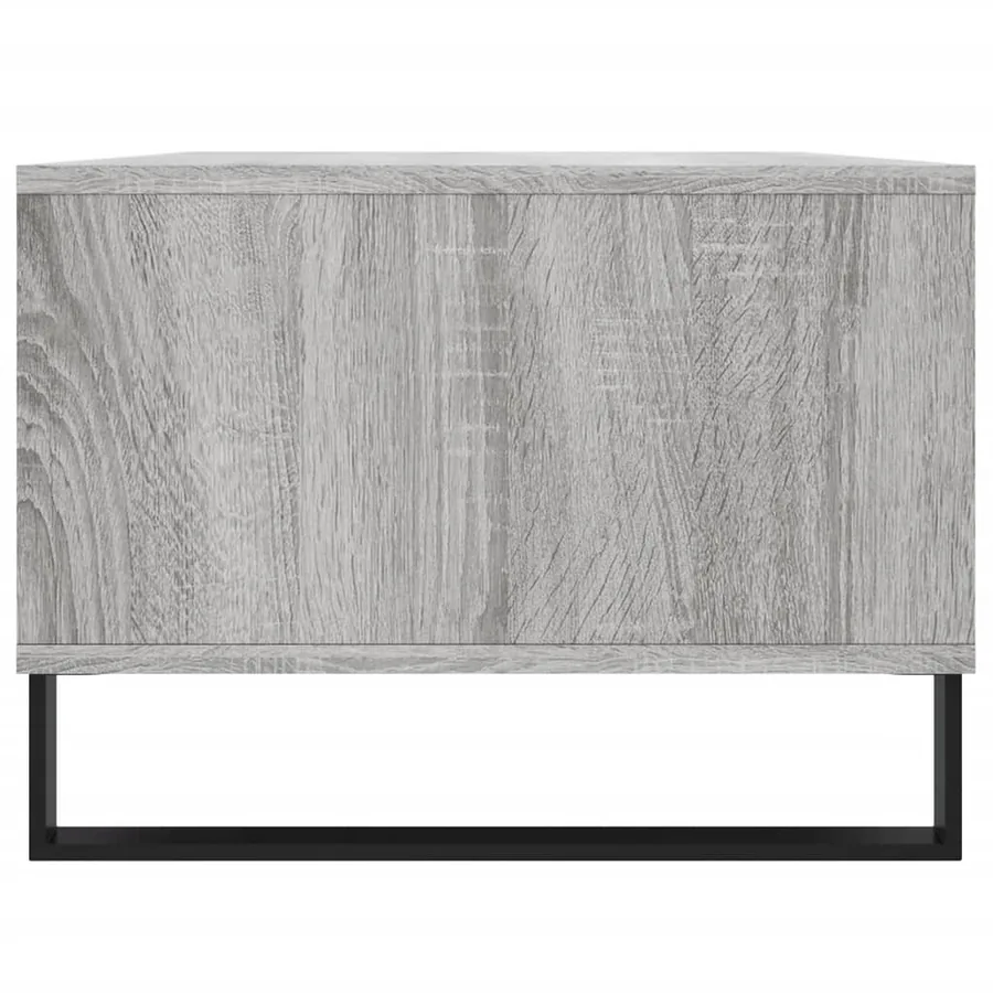 Table basse Sonoma gris 90x50x36,5 cm Bois d'ingénierie - 7