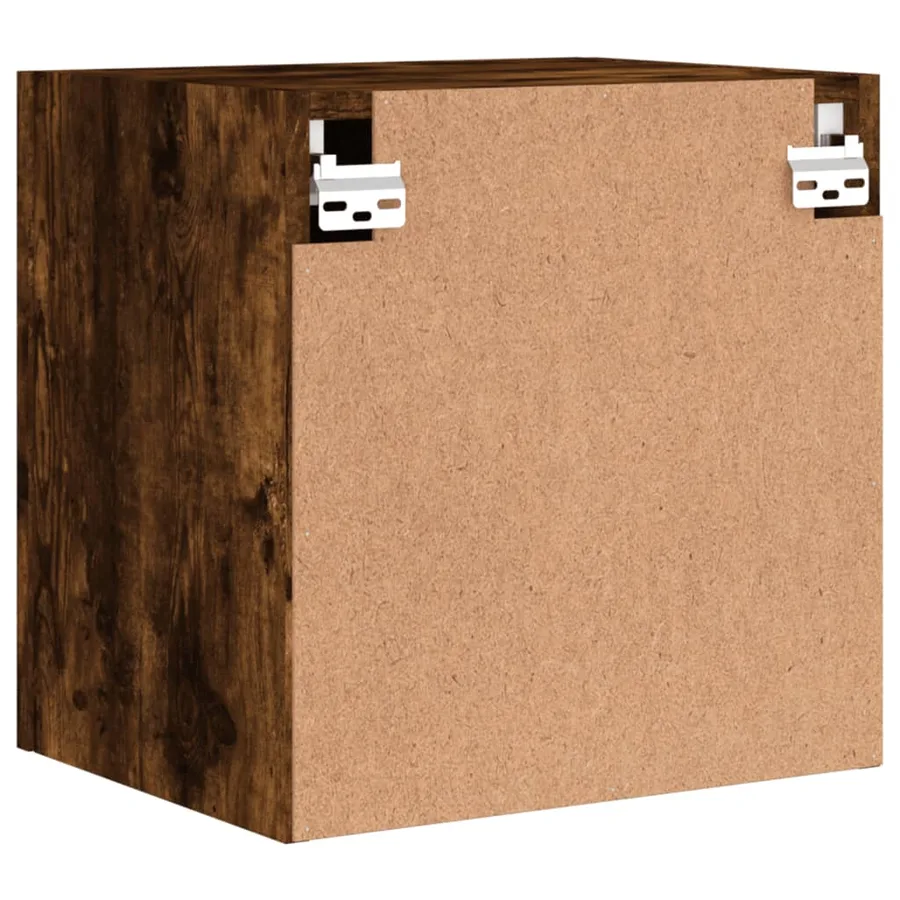 Meubles TV muraux 2 pcs chêne fumé 40,5x30x40cm bois ingénierie - 10