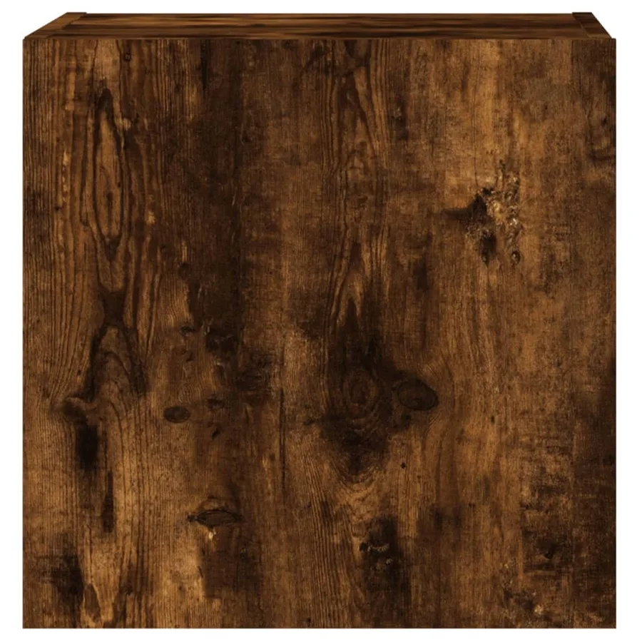 Meubles TV muraux 2 pcs chêne fumé 40,5x30x40cm bois ingénierie - 8