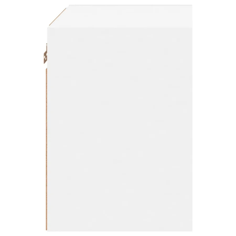 Tables de chevet murales avec lumières LED 2 pcs blanc - 10