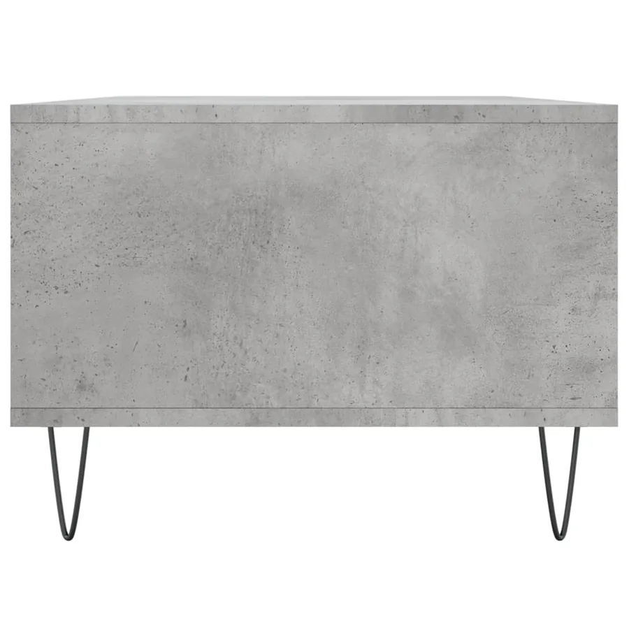 Table basse Gris béton 90x50x36,5 cm Bois d'ingénierie - 7