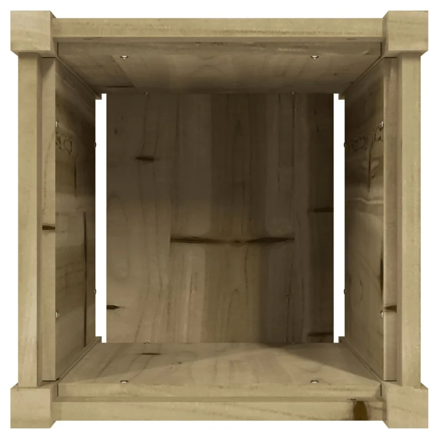 Jardinière 40x40x40 cm bois de pin imprégné - 8