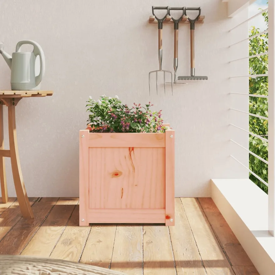 Jardinière 40x40x40 cm bois massif douglas - 3