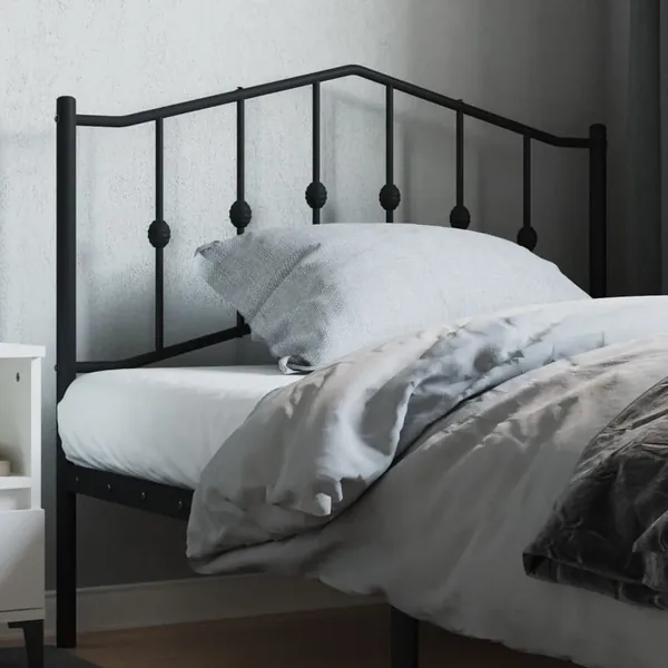 Tête de lit de remplacement métal noir 107 cm