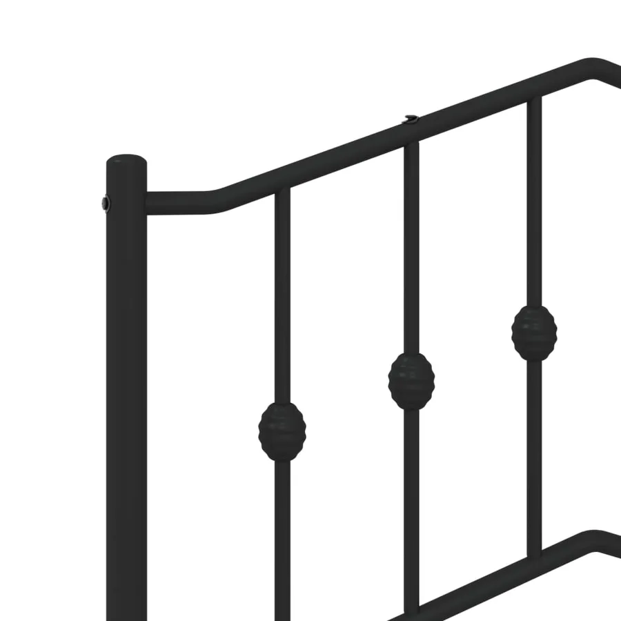 Tête de lit de remplacement métal noir 107 cm - 5