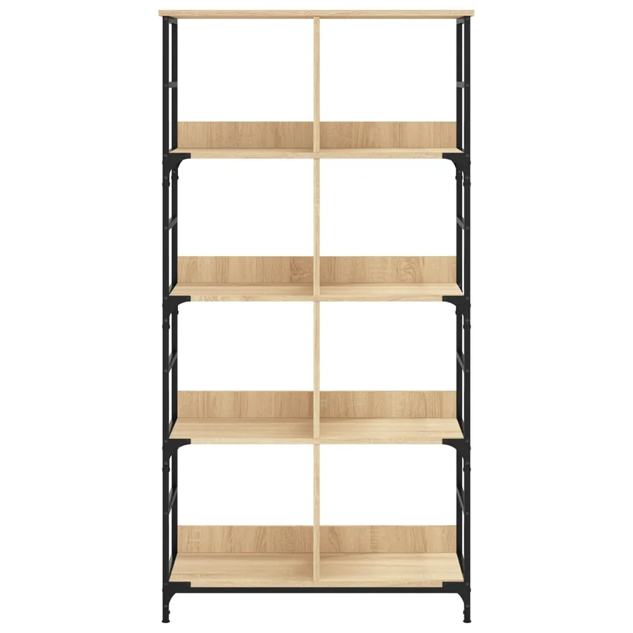Bibliothèque chêne sonoma 78,5x33x153 cm bois d'ingénierie - 4