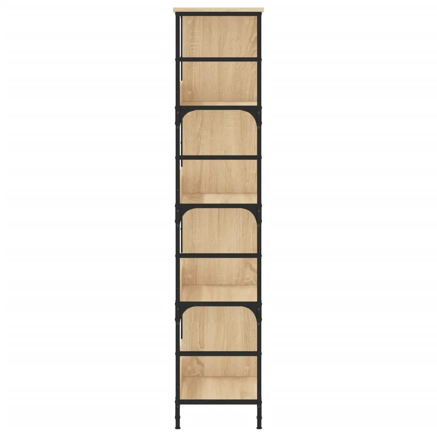 Bibliothèque chêne sonoma 78,5x33x153 cm bois d'ingénierie - 5