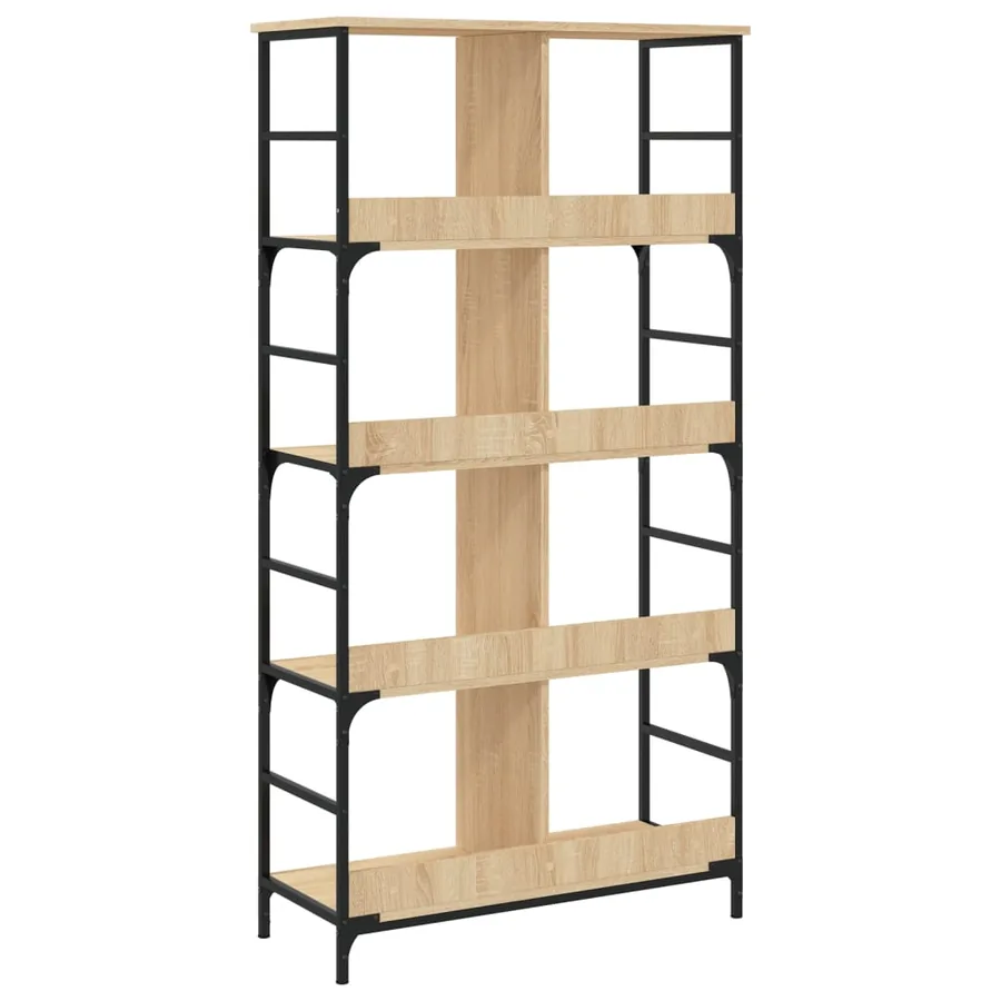 Bibliothèque chêne sonoma 78,5x33x153 cm bois d'ingénierie - 6