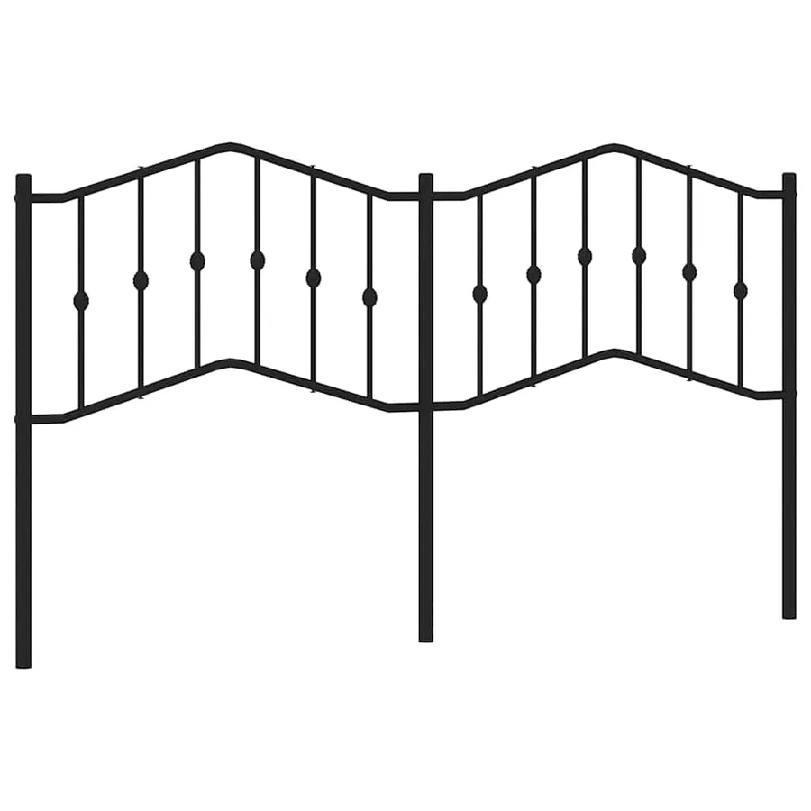 Tête de lit de remplacement métal noir 180 cm - 2