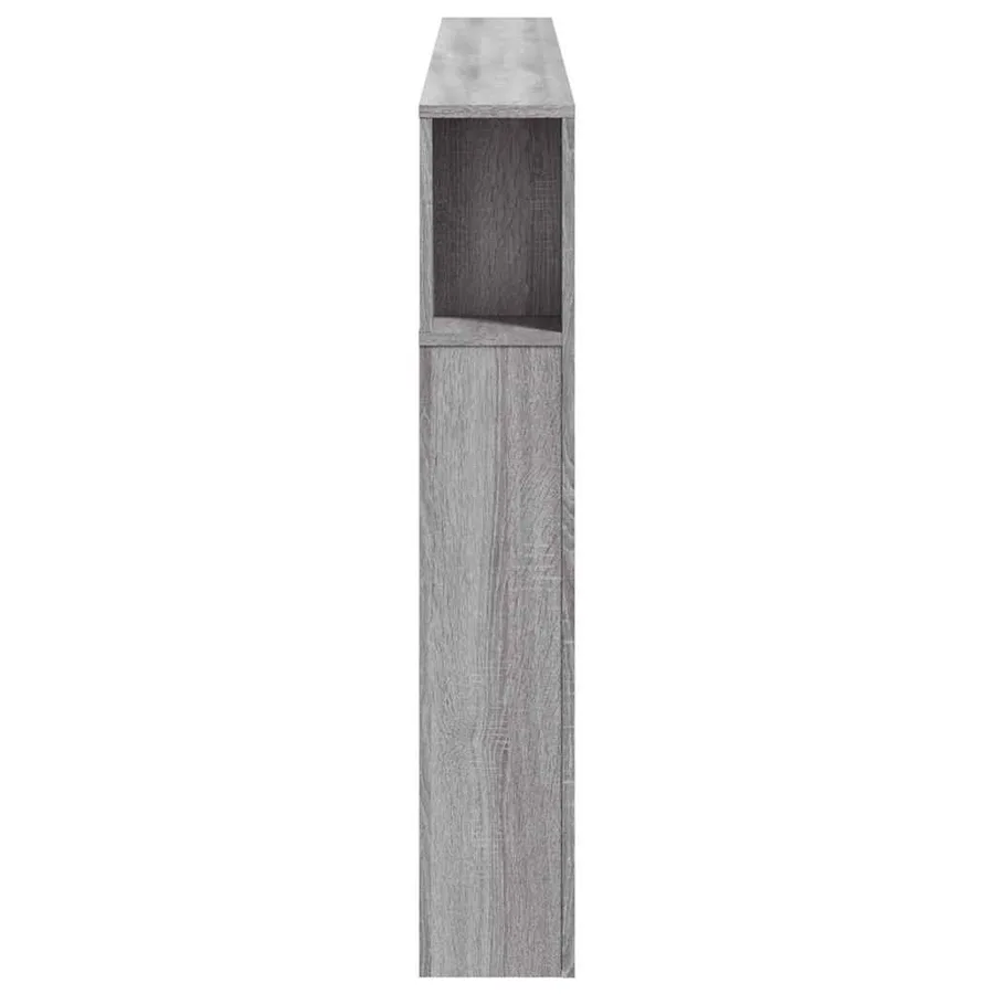Tête de lit à LED sonoma gris 180x18,5x103,5 cm bois ingénierie - 7