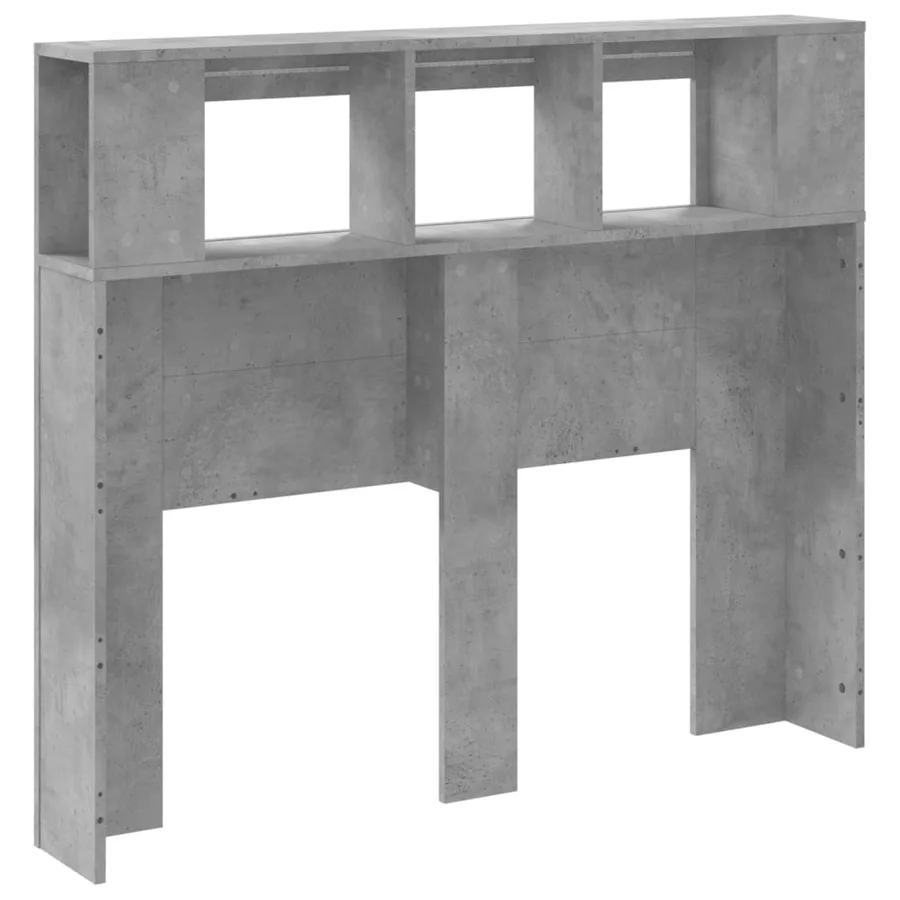 Tête de lit à LED gris béton 120x18,5x103,5cm bois d'ingénierie - 6
