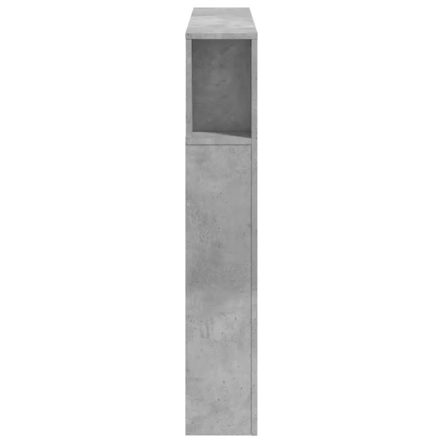 Tête de lit à LED gris béton 120x18,5x103,5cm bois d'ingénierie - 7