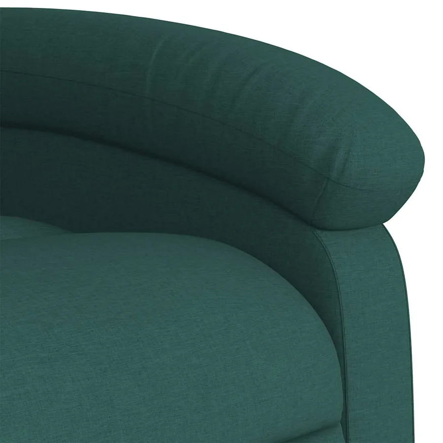 Fauteuil inclinable Vert foncé Tissu - 8