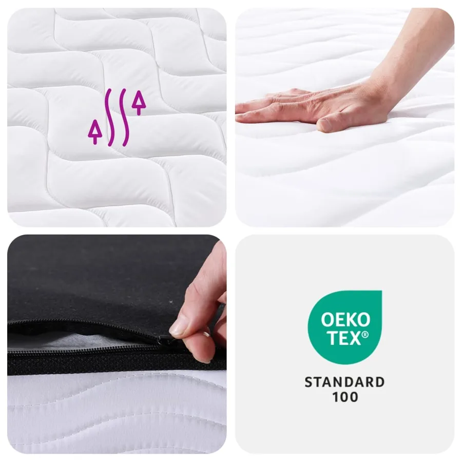 Matelas à ressorts bonnell moyen 90x200 cm - 10