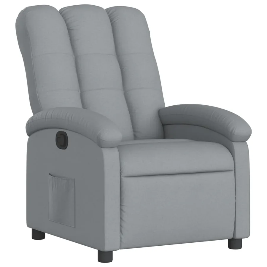 Fauteuil inclinable Gris clair Tissu - 2