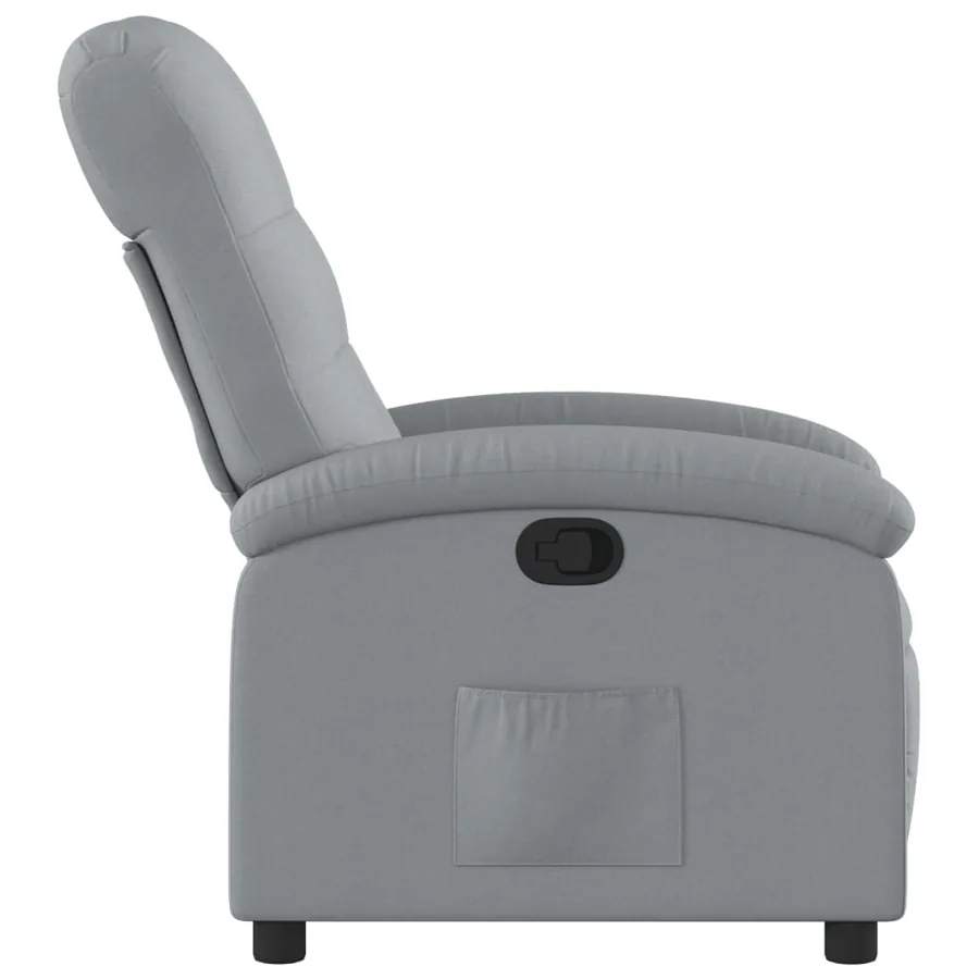 Fauteuil inclinable Gris clair Tissu - 4