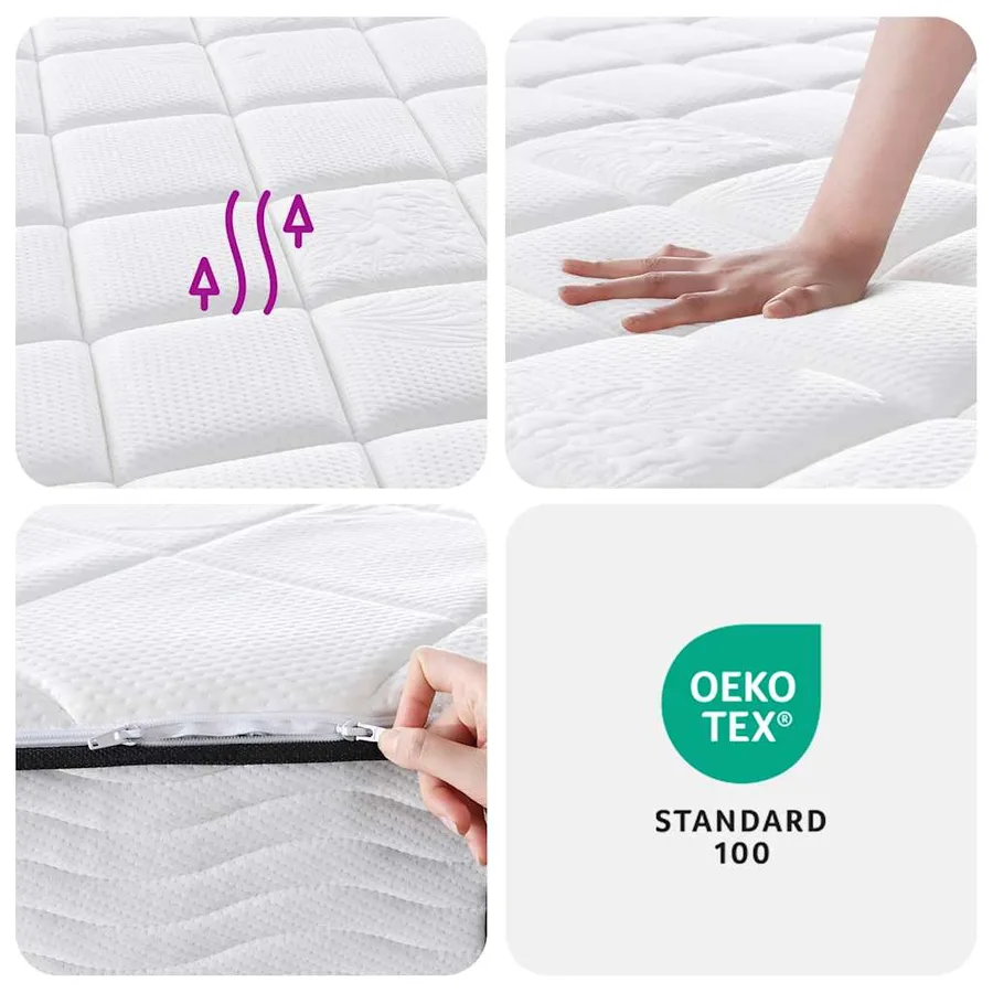 Matelas à ressorts ensachés Moyen Plus 140 x 190 cm - 8
