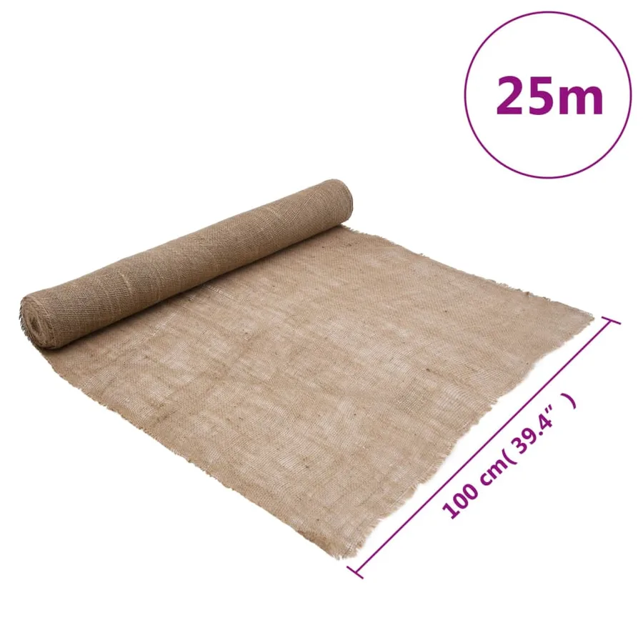 Rouleau de jute 1x25 m 100 % jute 200 g/m² - 7