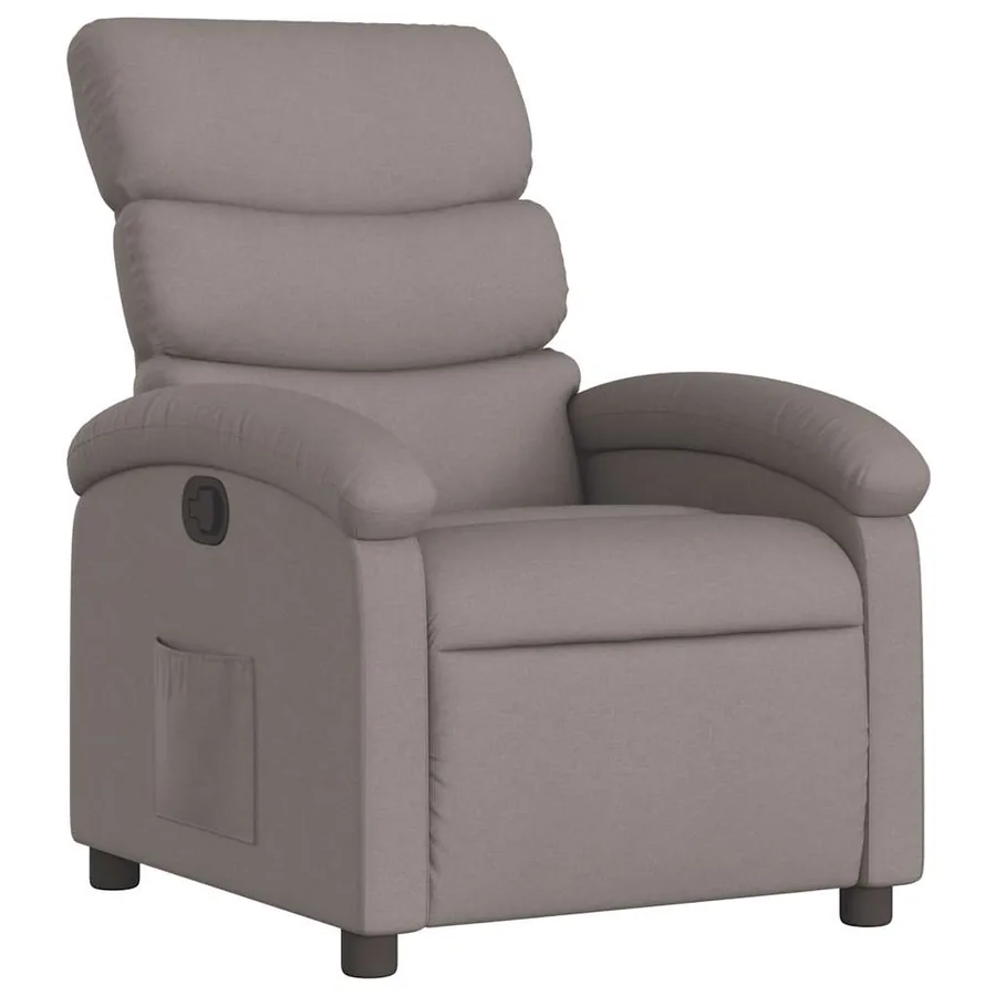 Fauteuil inclinable Taupe Tissu - 2