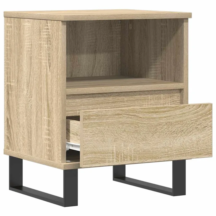 Table de chevet chêne sonoma 40x35x50 cm bois d’ingénierie - 4