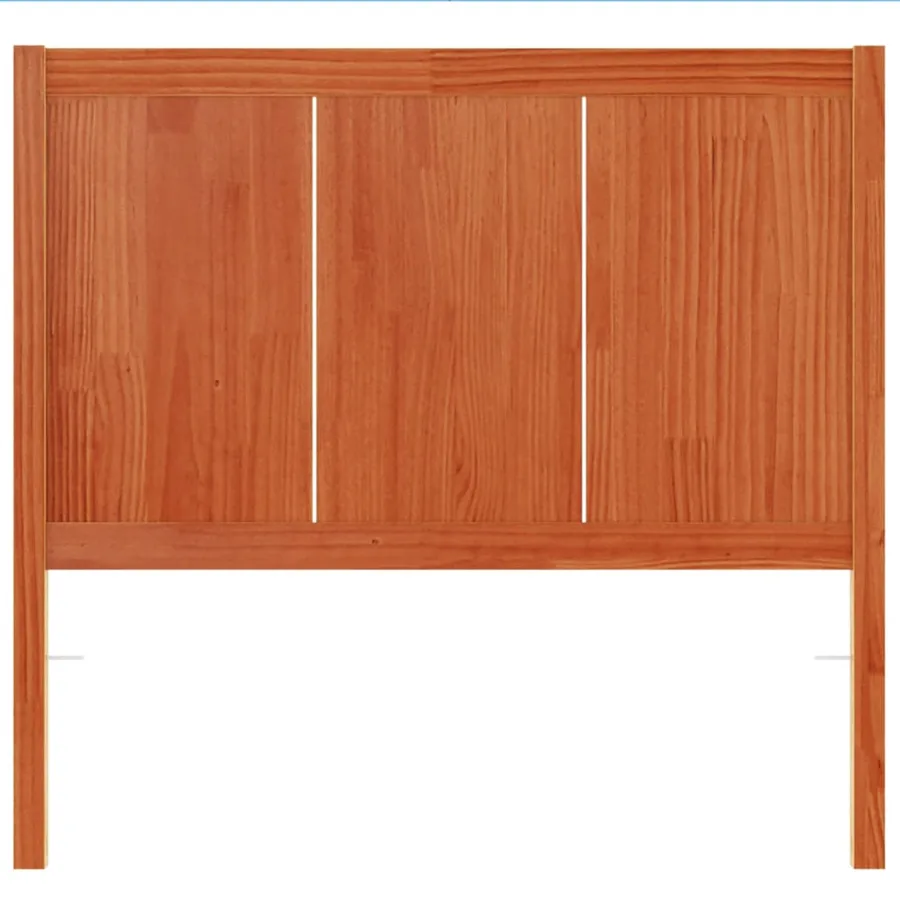 Tête de lit cire marron 100 cm bois massif de pin - 4