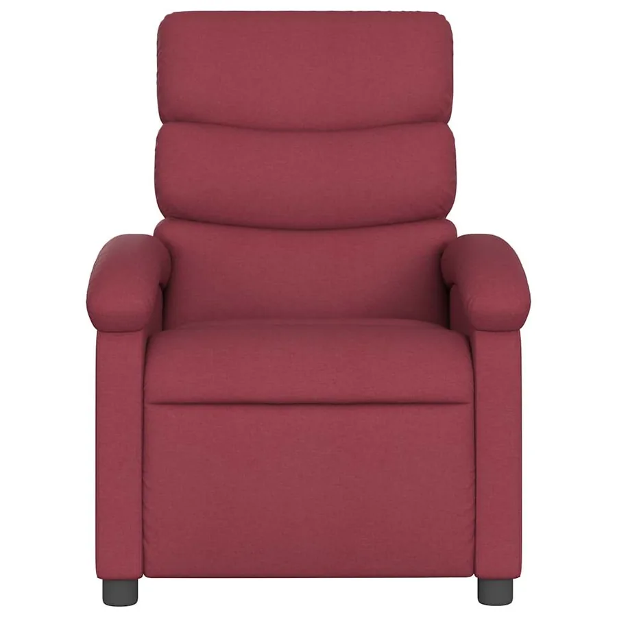 Fauteuil de massage inclinable Rouge bordeaux Tissu - 4