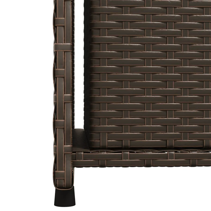 Armoire de rangement jardin marron 50x55x115 cm résine tressée - 10