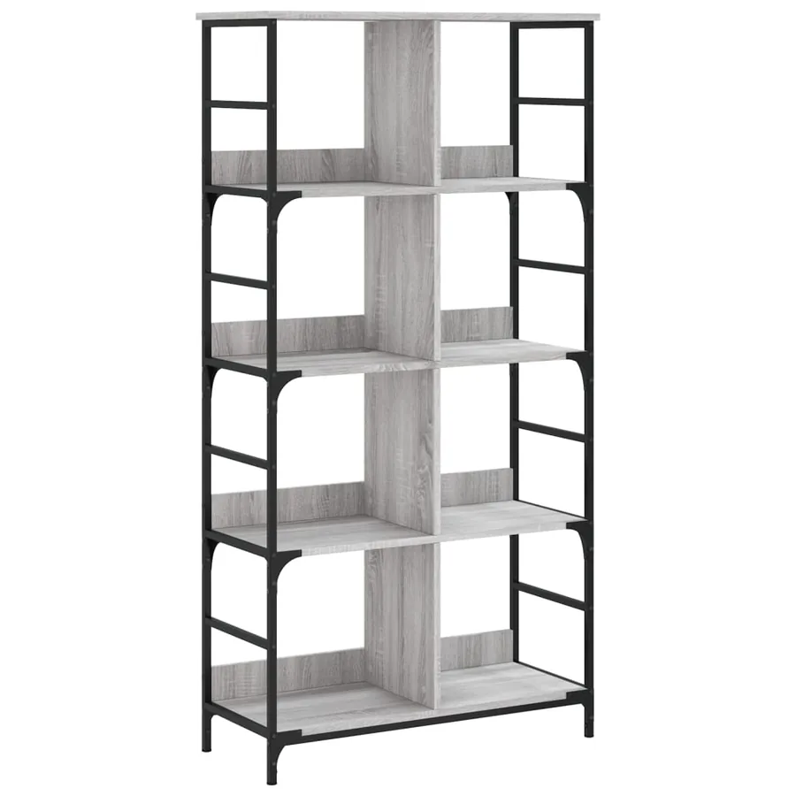 Bibliothèque sonoma gris 78,5x33x153 cm bois d'ingénierie - 2