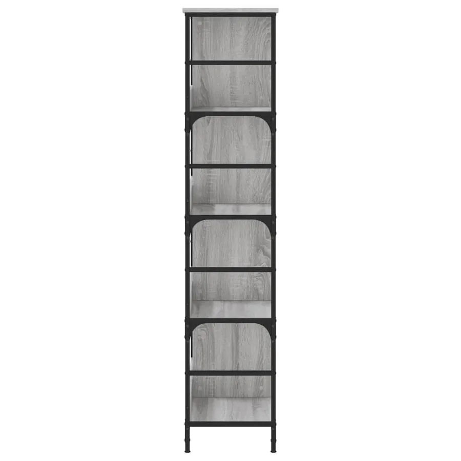 Bibliothèque sonoma gris 78,5x33x153 cm bois d'ingénierie - 5