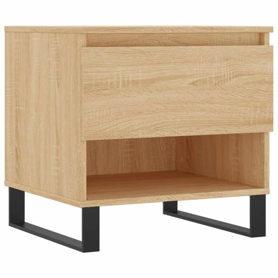 Tables basses 2 pcs chêne sonoma 50x46x50 cm bois d'ingénierie - 5