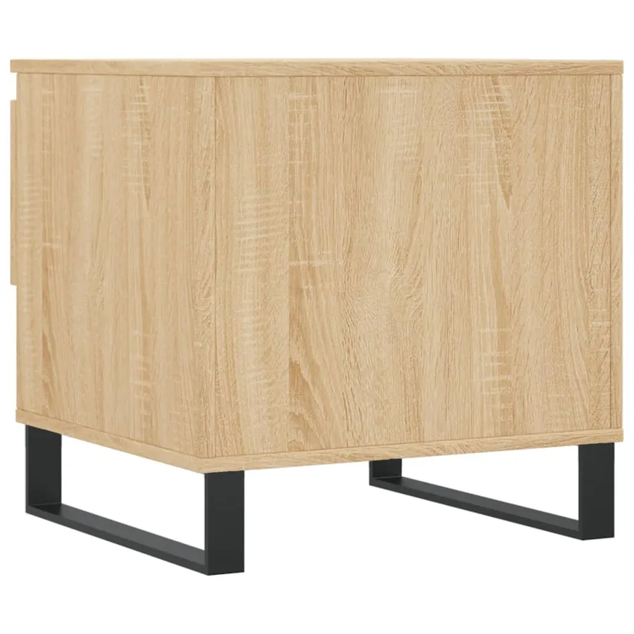 Tables basses 2 pcs chêne sonoma 50x46x50 cm bois d'ingénierie - 9