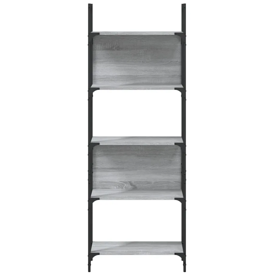 Bibliothèque à 5 niveaux sonoma gris 60,5x24x166,5 cm - 5