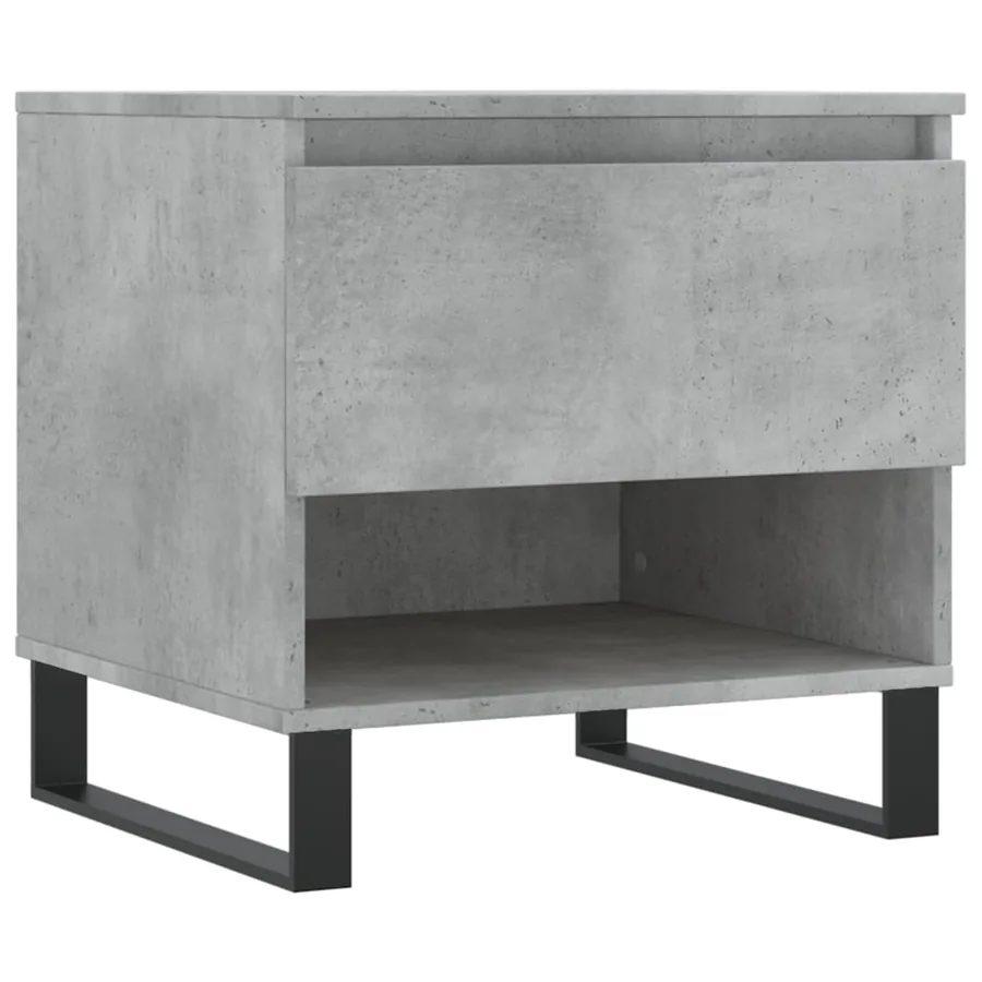 Tables basses 2 pcs gris béton 50x46x50 cm bois d'ingénierie - 5