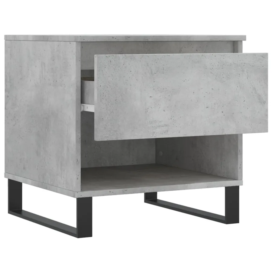 Tables basses 2 pcs gris béton 50x46x50 cm bois d'ingénierie - 7