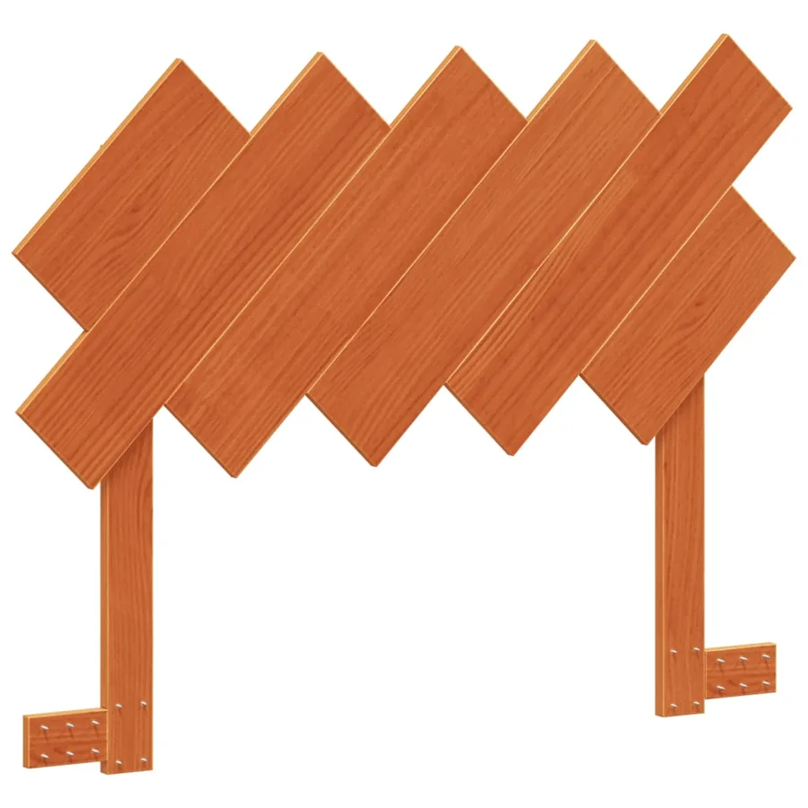 Tête de lit cire marron 100 cm bois massif de pin - 2
