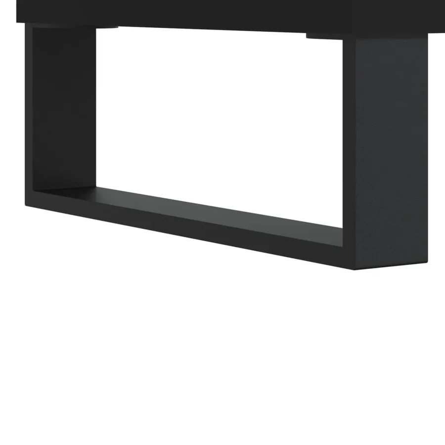 Tables basses 2 pcs noir 50x46x50 cm bois d'ingénierie - 10